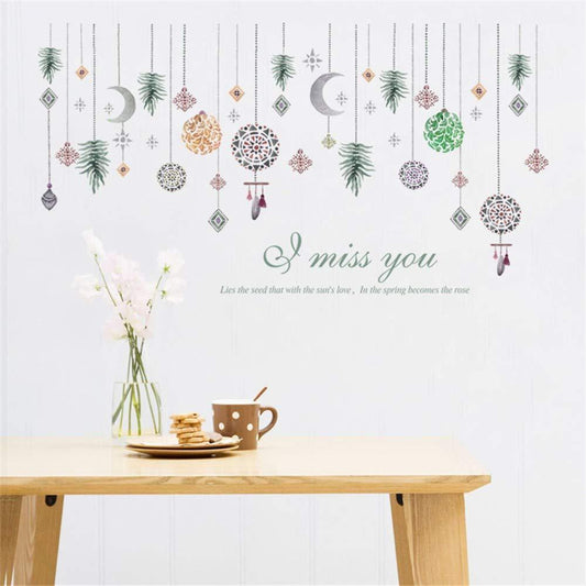 RADJA WALL STICKER SK9311 BEAD CURTAIN 60X90 WALSTIKER WALLSTICKER