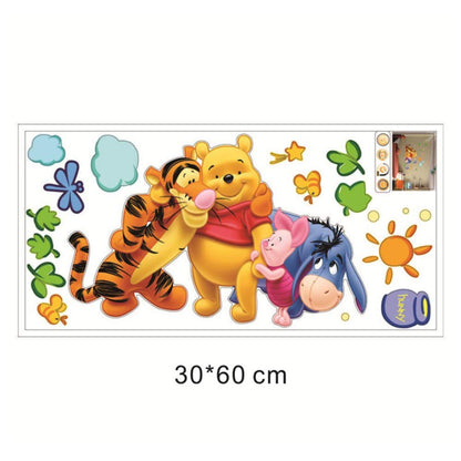Tc1068 Winnie The Pooh Friends Wall Stickers for Kids Rooms Decorative Sticker Adesivo De Parede Removable PVC Wall Decal