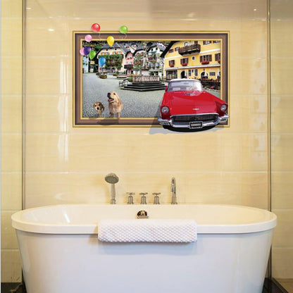 Dog City View Wall Sticker Sk7050