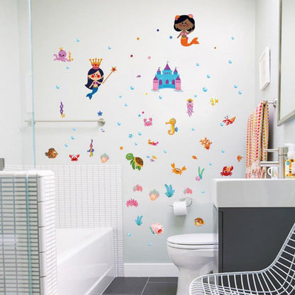 Cortina Furry Fish Self Adhesive Wall Sticker (Extra Large)