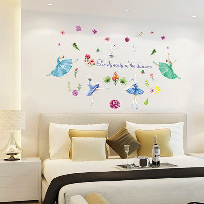 Creative girl room bedroom wall stickers