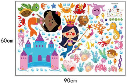 Cortina Furry Fish Self Adhesive Wall Sticker (Extra Large)