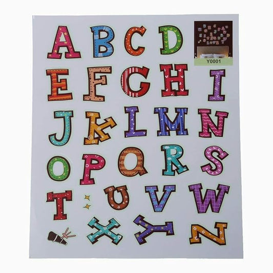 Yigo Fluorescent Luminous Wall Stickers Glow in The Dark Stars Home Decoration Eco-Friendly PVC Cartoon Wall Decal for Kids Rooms-Alphabet