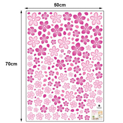 DM570084 DKDZ DIY Fashion Self Adhesive PVC Removable Wall Stickers/House Interior Decoration Pictures - Flower,