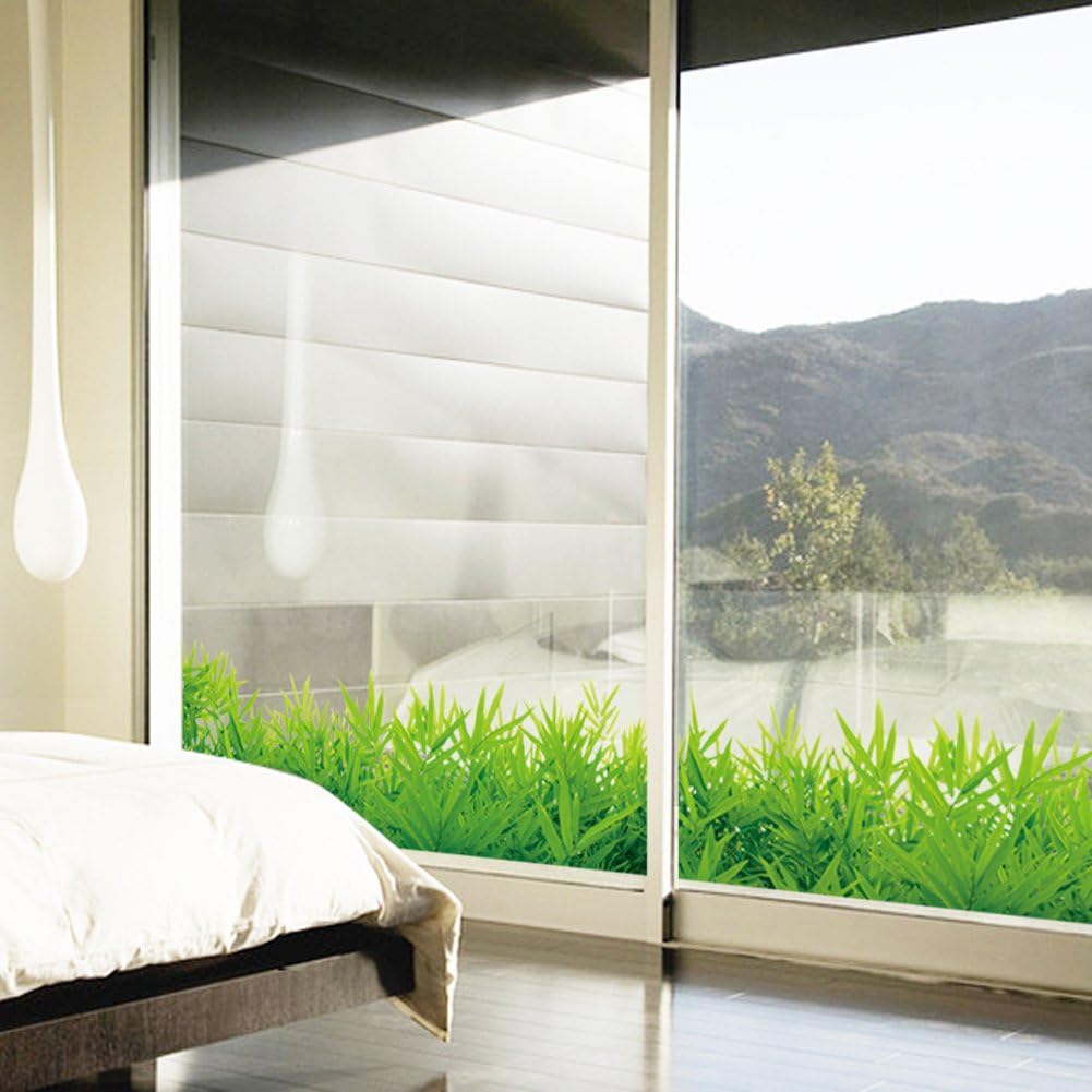 Fresh Green Grass Corner Skirting Board Removable Wall Sticker Sk7016