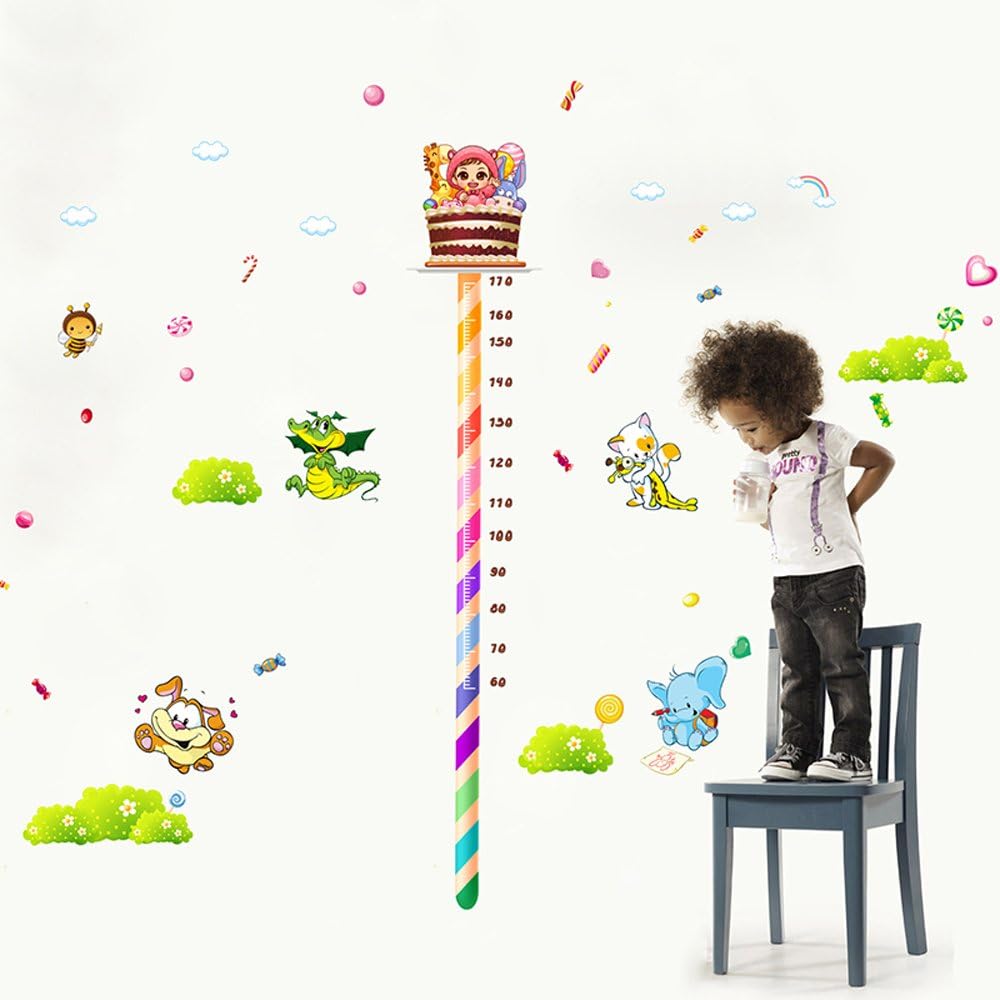 Animal Cake Height Measurement Wall Sticker Xl8082