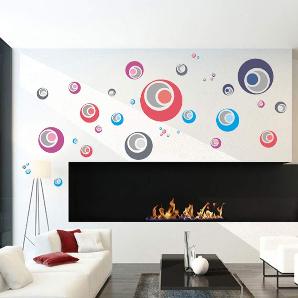 Creative Colorful Circles Wall Stickers Ay 1926
