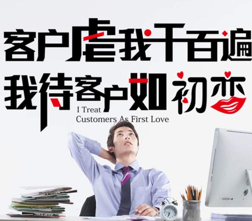 Ay6061Customers abuse me thousands of times, I treat customers like first love wall stickers