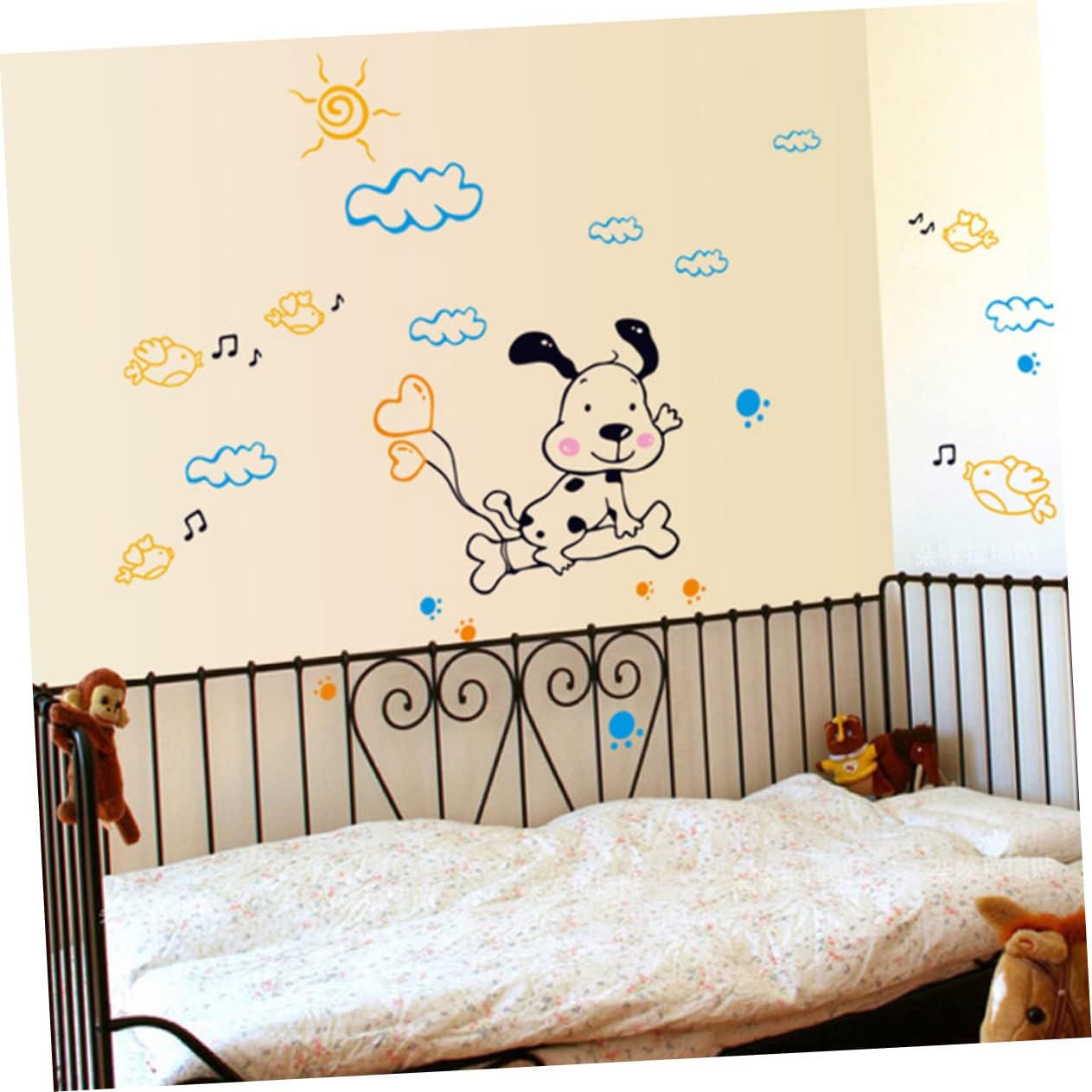 StickerShopee Happy Dog in Air - Wall Stickers - Ay07083