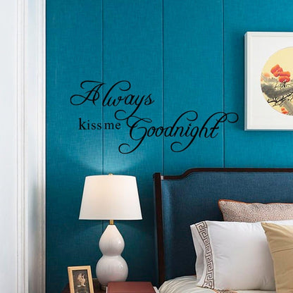 KDHeart 45 x 20 cm Always Kiss Me Goodnight Wall Sticker