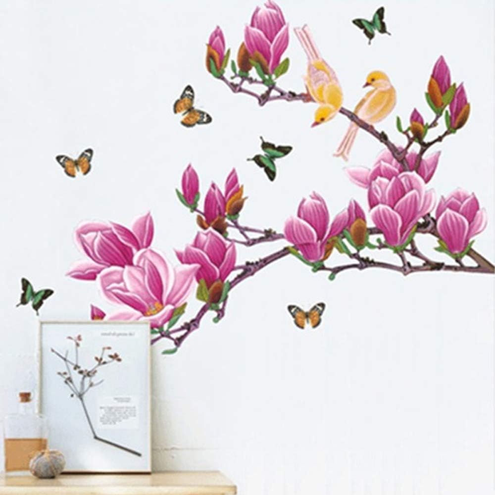 Magnolia Birds Butterfly Decals Wall Stickers Ay 1903