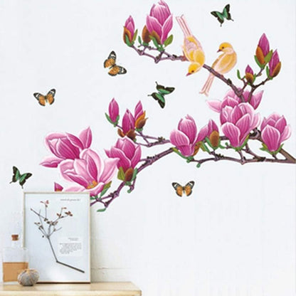 Magnolia Birds Butterfly Decals Wall Stickers Ay 1903
