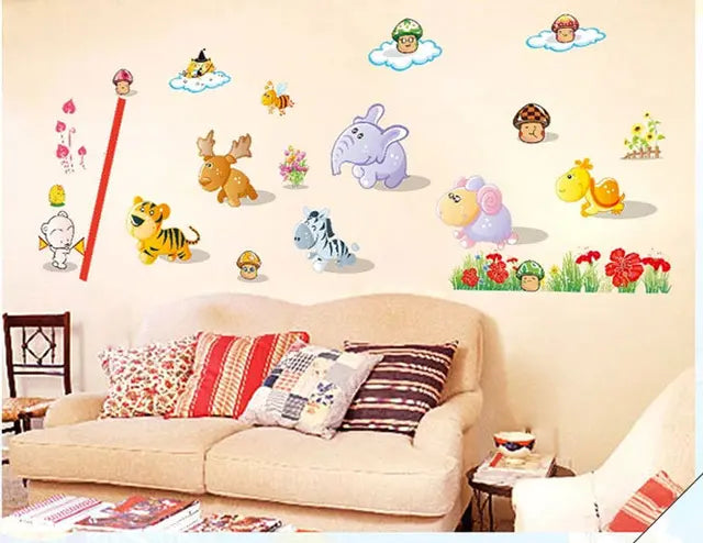 Fairs wall stickers, children's room, creative cartoon height sticker, self-adhesive wallpaper sticker,