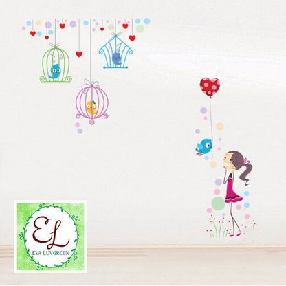 Wall Sticker / Wall Stiker / Stiker Dinding Sangkar Burung JM7152