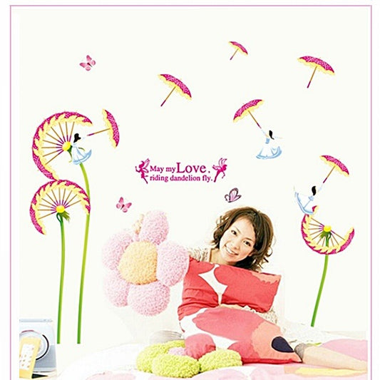 SYGA Dandelion umbrella wall Removable Sticker