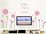 Delight Art Beautiful Flower with Leaf Wall Sticker size 50x70 ay7055a