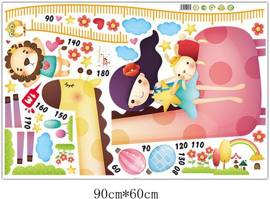 Girl Giraffe Height Measurement Wall StickersXL8246