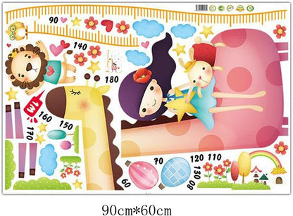 Girl Giraffe Height Measurement Wall StickersXL8246