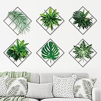 Ht92004 3D Green Plant Wall Sticker,