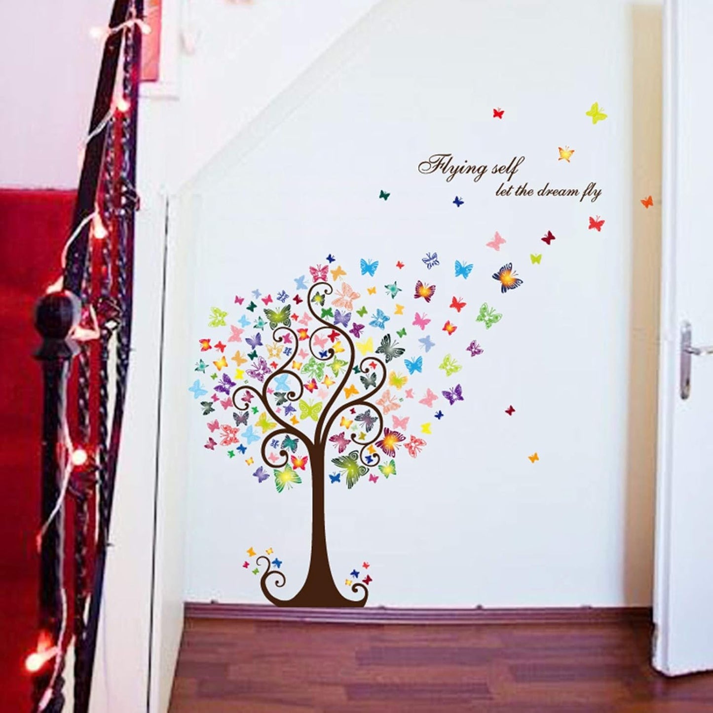 Butterfly Tree Home Decor adesivo de parede art stickers 3D DIY wallpaper decoration for kids room wall decals Hm92007