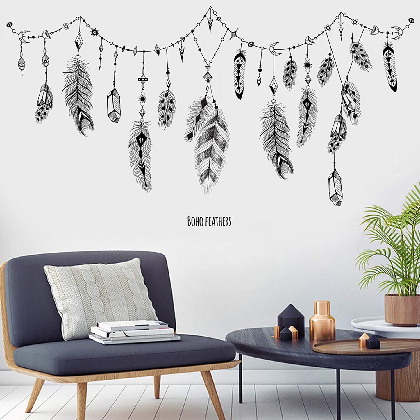 World Beauty's Macro he JM7339 can be Combined to Remove Wall Stickers Small Pure and Fresh and Feathers Decorating