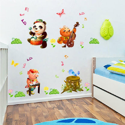 Panada Pig Bee Bird Animals Wall Stickers XL8079