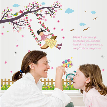 Butterfly Flowers Trees Cartoon Animals Wall Stickers