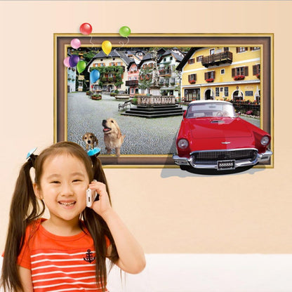 Dog City View Wall Sticker Sk7050