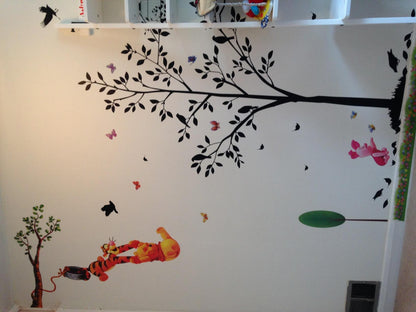 Removable Xtra Large WINNIE THE POOH Wall Stickers Nursery Girls Boys Kids Room