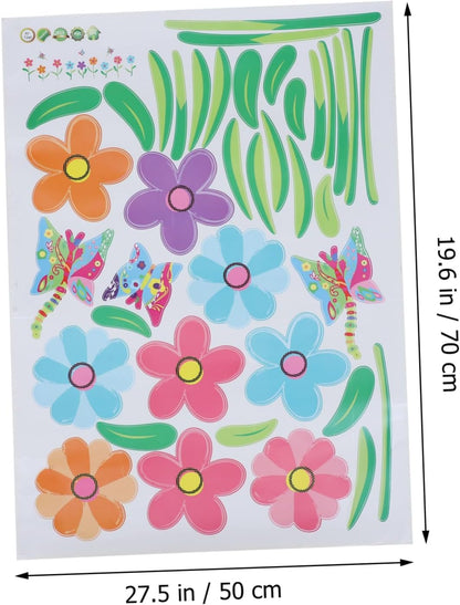 Ay7240 Butterfly Flower Wall Stickers Kids Room Wall Decor Wall Decals Nursery Wall Decor Wall Decals