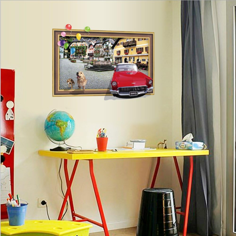Dog City View Wall Sticker Sk7050