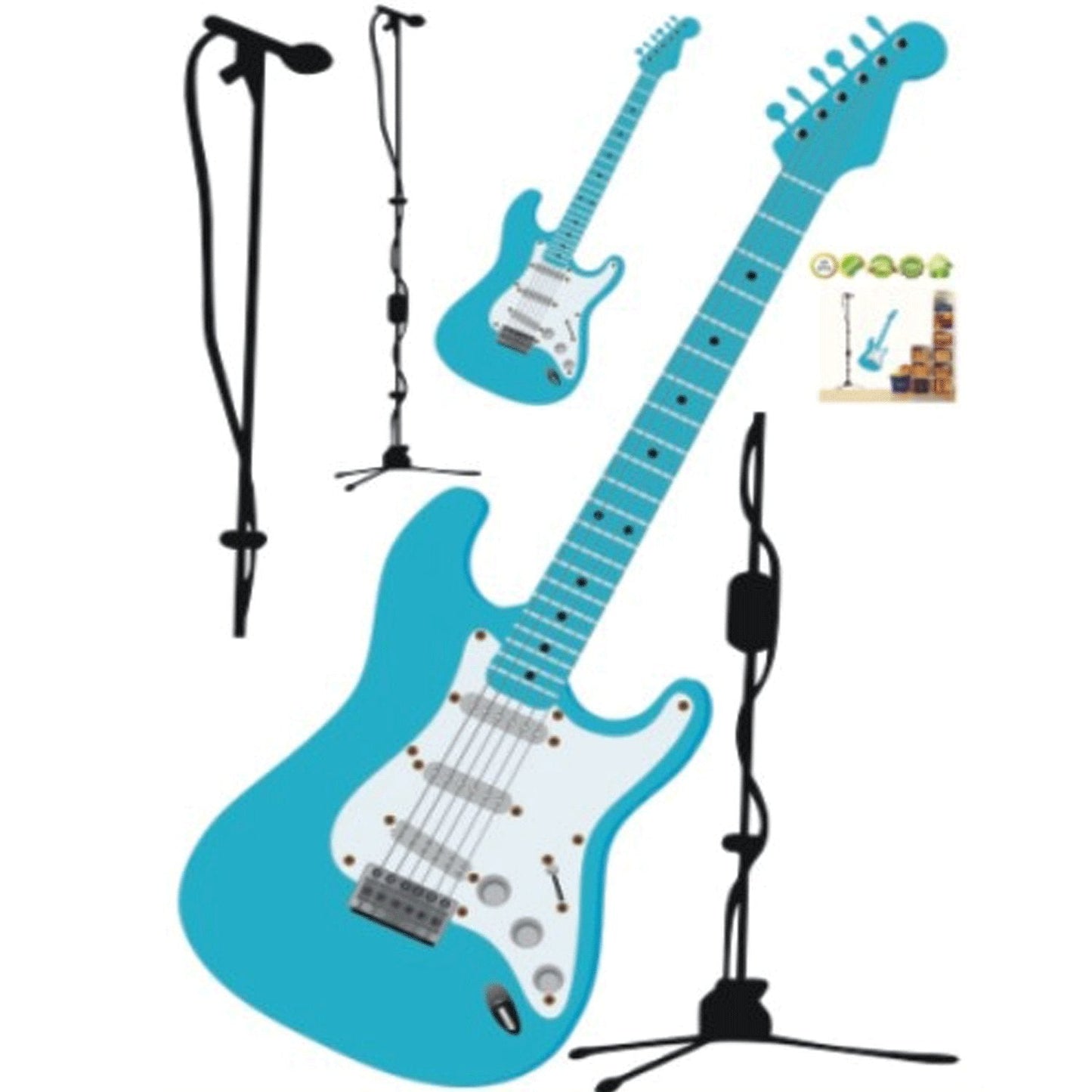 Guitar stickers dance music studio decoration removable wall stickers bedroom cupboard decorate home decor ay9115