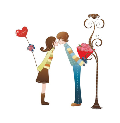 Creatick Studio Loving Couple Wall Sticker TC 982