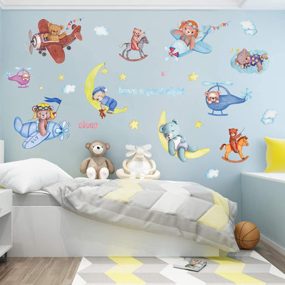 Zebra Wall Decal Wildlife Wall Stickers Black and White Wall Decor Vinyl Wall Decals Animals