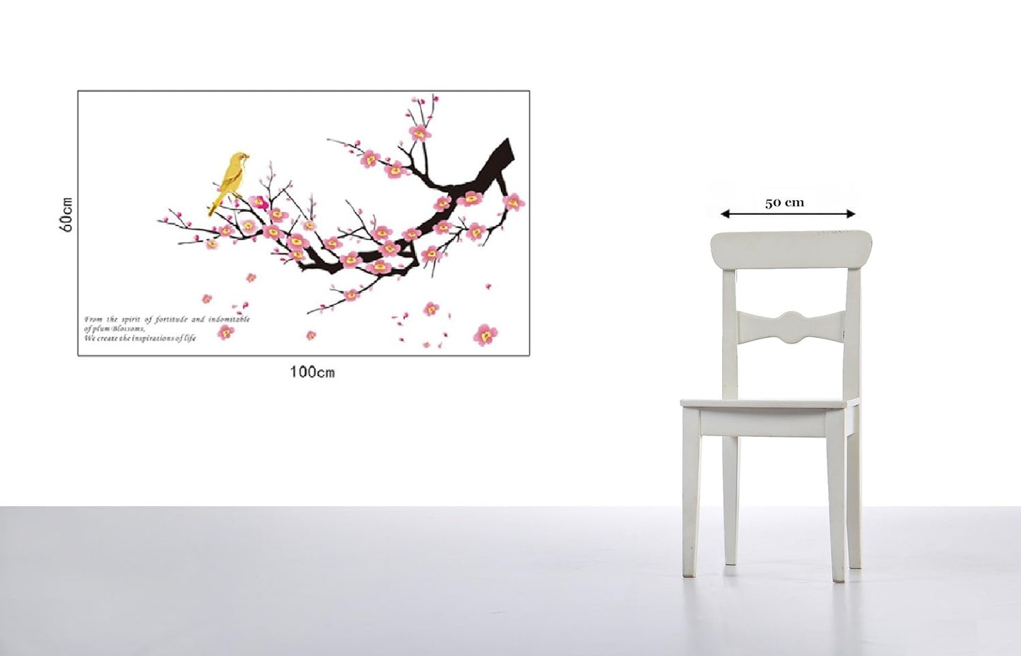Jaamso Royals 'Warm Romantic Dandelion Purple' Wall Stickers (Vinyl, 60 cm x 0.1 cm x 60 cm)