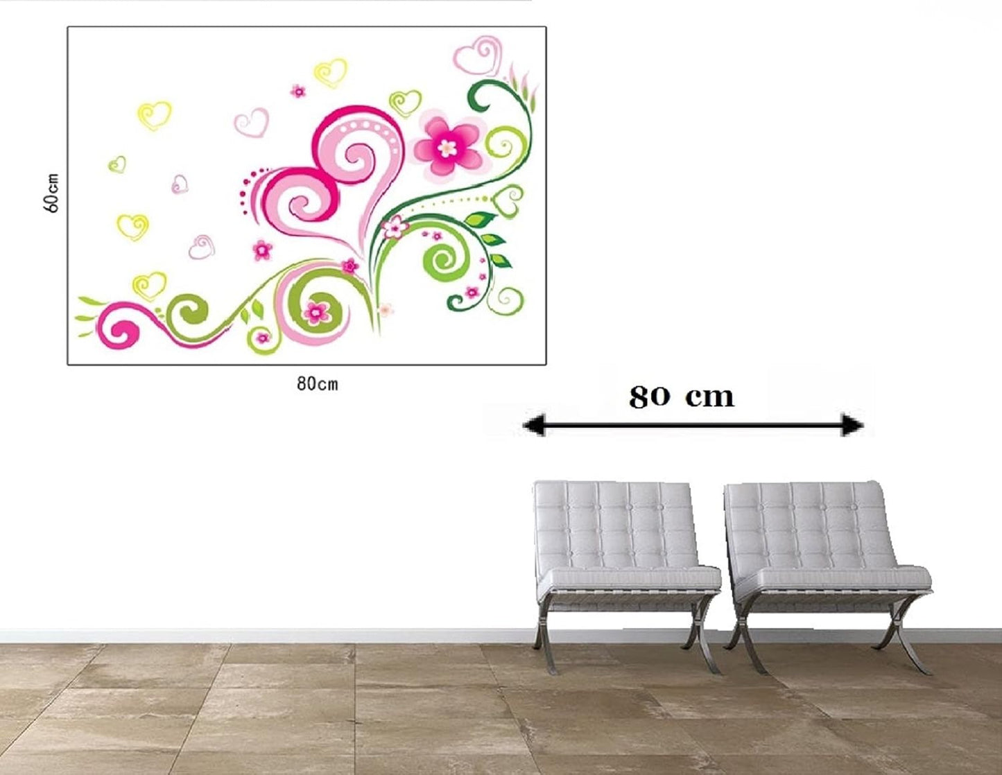 New 2024 Lp Xy8006 DIY Wall Sticker, Stickers Living Room Bedroom Sofa Backdrop Fantasy Flower Wall Stickers Decal Decoration Products Accessories