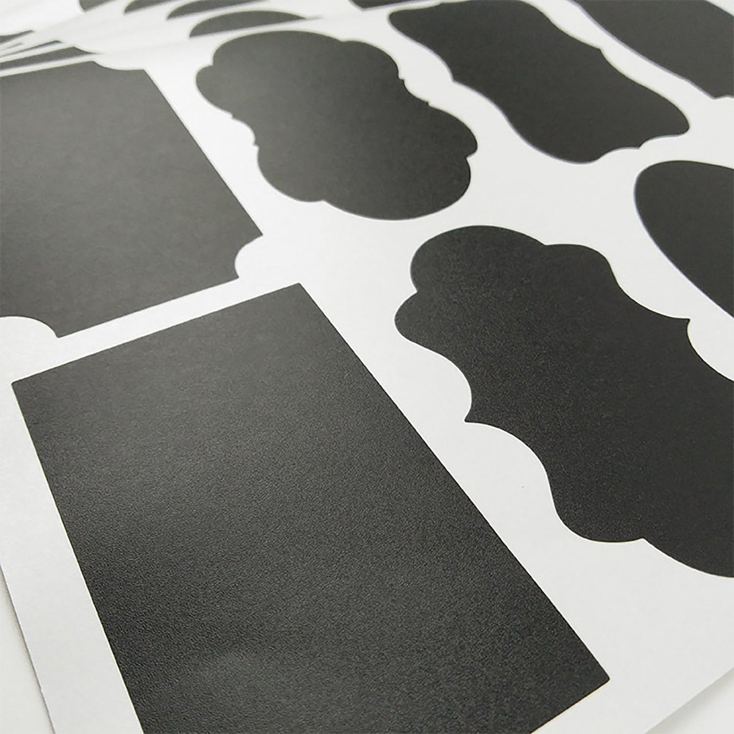 Self-Adhesive Labels, Black, Blackboard Stickers, Waterproof Labels Self-Adhesive with Erasable Chalk Marker, Labelling Stickers for Jars,  for Kitchen Spice Jars, Jams etc.