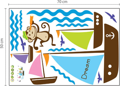 WALPLUS AY7043 Barco de Vela, Mono
