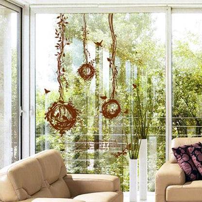 BEST OF BEST Bird Nest Tree Vine Wall Stickers Ay7026