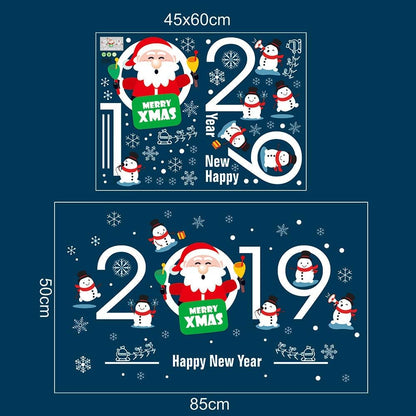 XH6250 Window Glass Wall Stickers Christmas