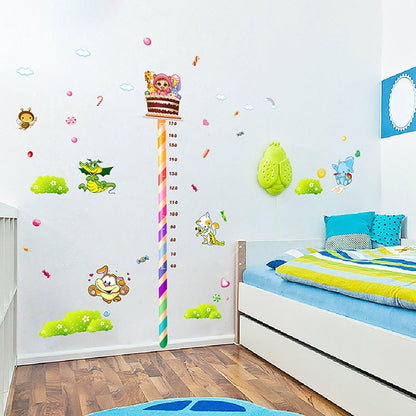 Animal Cake Height Measurement Wall Sticker Xl8082