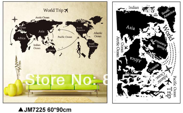 jm7225 Movable Creative Diy My World Wall Sticker Skirting Line Pvc Environmental Protection