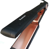 Kemei Km-470 - Professional Hair Straightener - km 470 - Black Titanium Golden Plate with digital temperature control  khsbkz2d-8