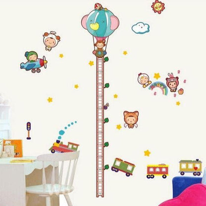 Cartoon Height DIY Removable Wall Stickers Children's room kindergarten decoration