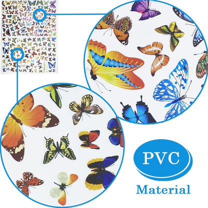 Butterfly Wall Sticker, Peel and Stick Wall Art Decal, Butterfly DIY Craft Decoration for Girl Kid Room Nursery Classroom Bedroom Bathroom Office Decor Aesthetic