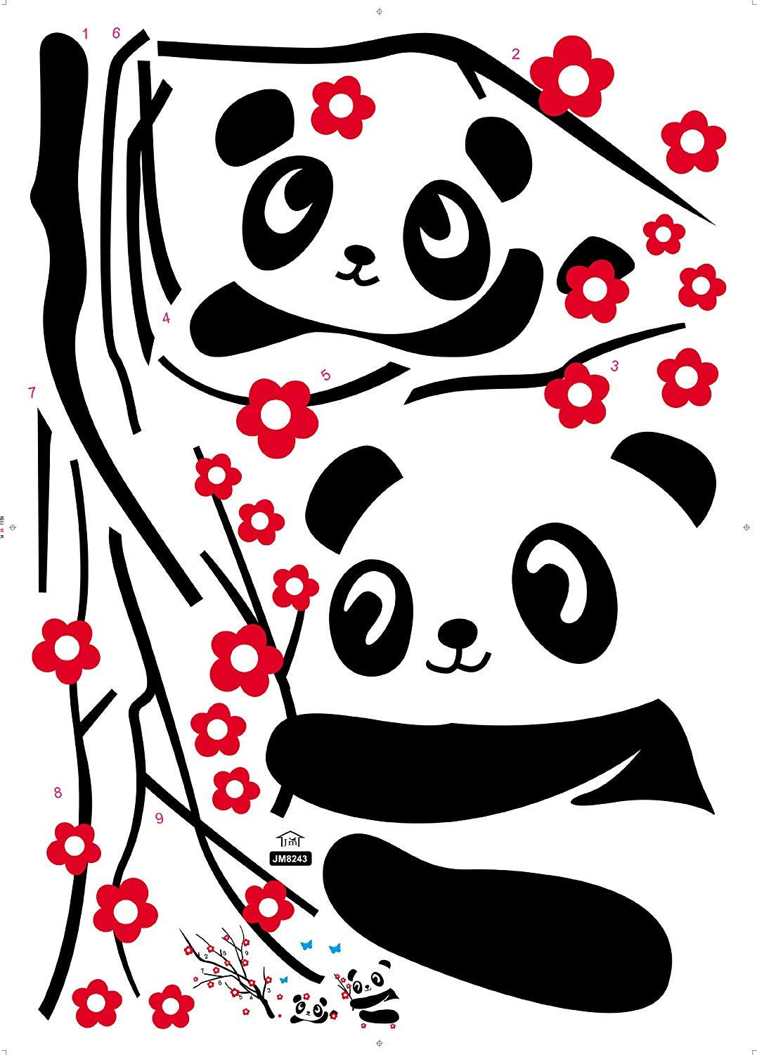 Cartoon Panda Wall Sticker JM8243