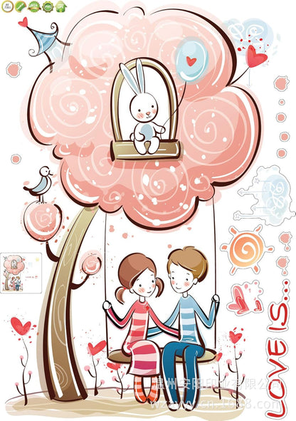 Wall paste par third generation can move wall paste wall sticker Ay7065