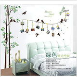 3D Photo Frame Tree Photo Tree Wall Sticker Self-Adhesive DIY Wall Murals Home Decor Art sk2007wa size 60x90