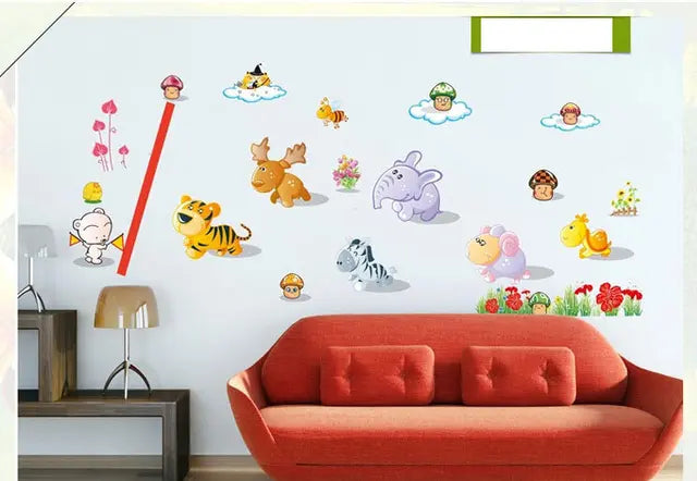Fairs wall stickers, children's room, creative cartoon height sticker, self-adhesive wallpaper sticker,