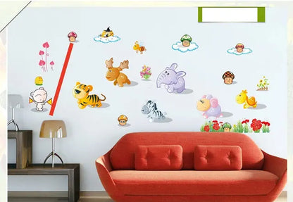 Fairs wall stickers, children's room, creative cartoon height sticker, self-adhesive wallpaper sticker,